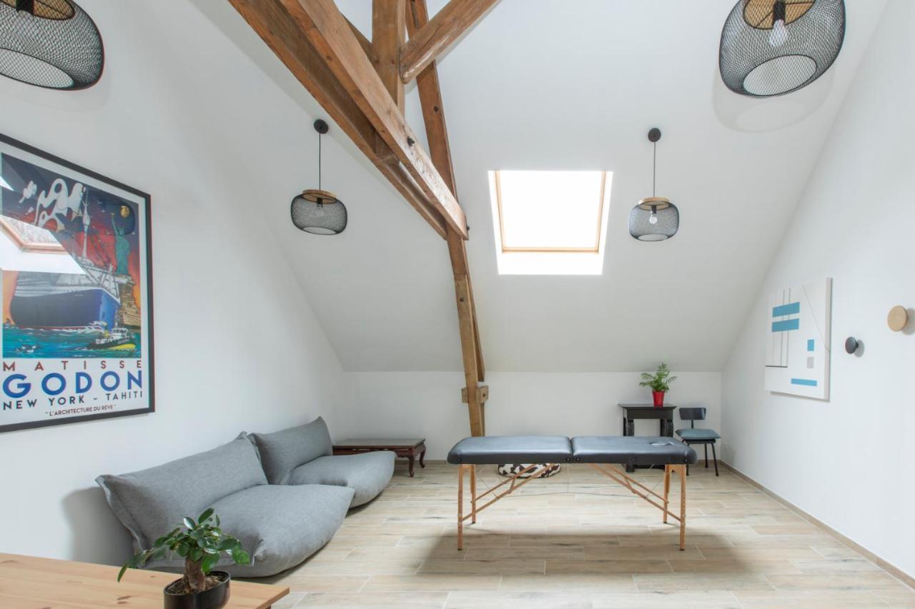 Aux Petits Lapins De Sorval, Sauna Prive, Fitness Selvigny Bagian luar foto